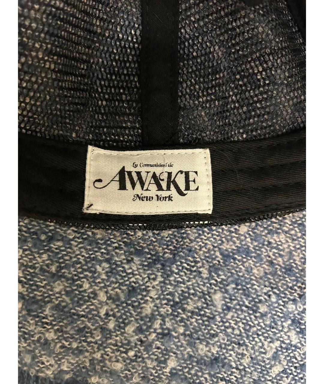 Awake NY Черная хлопковая кепка/бейсболка, фото 3