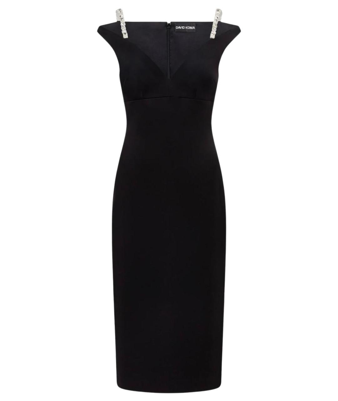 DAVID KOMA Черное коктейльное платье, фото 1