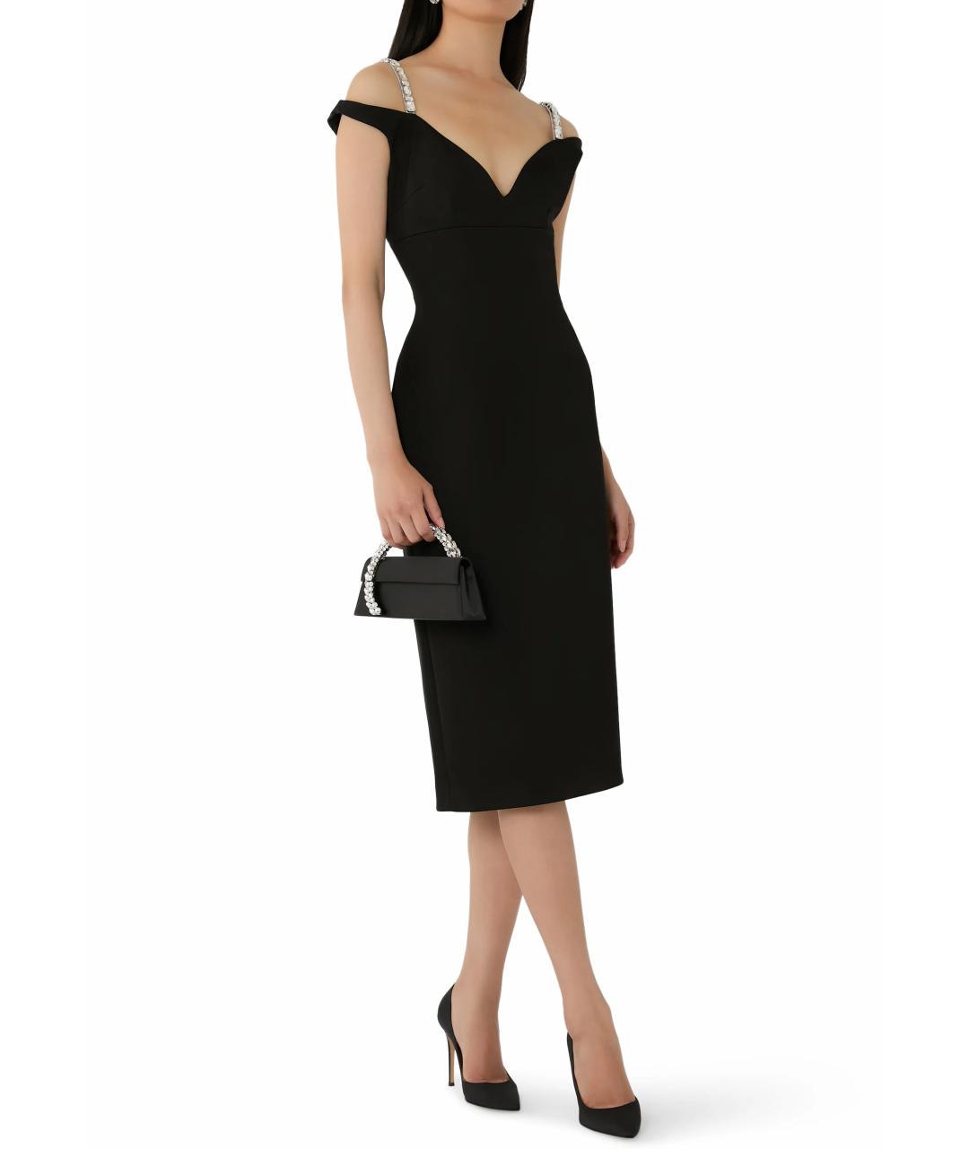 DAVID KOMA Черное коктейльное платье, фото 2