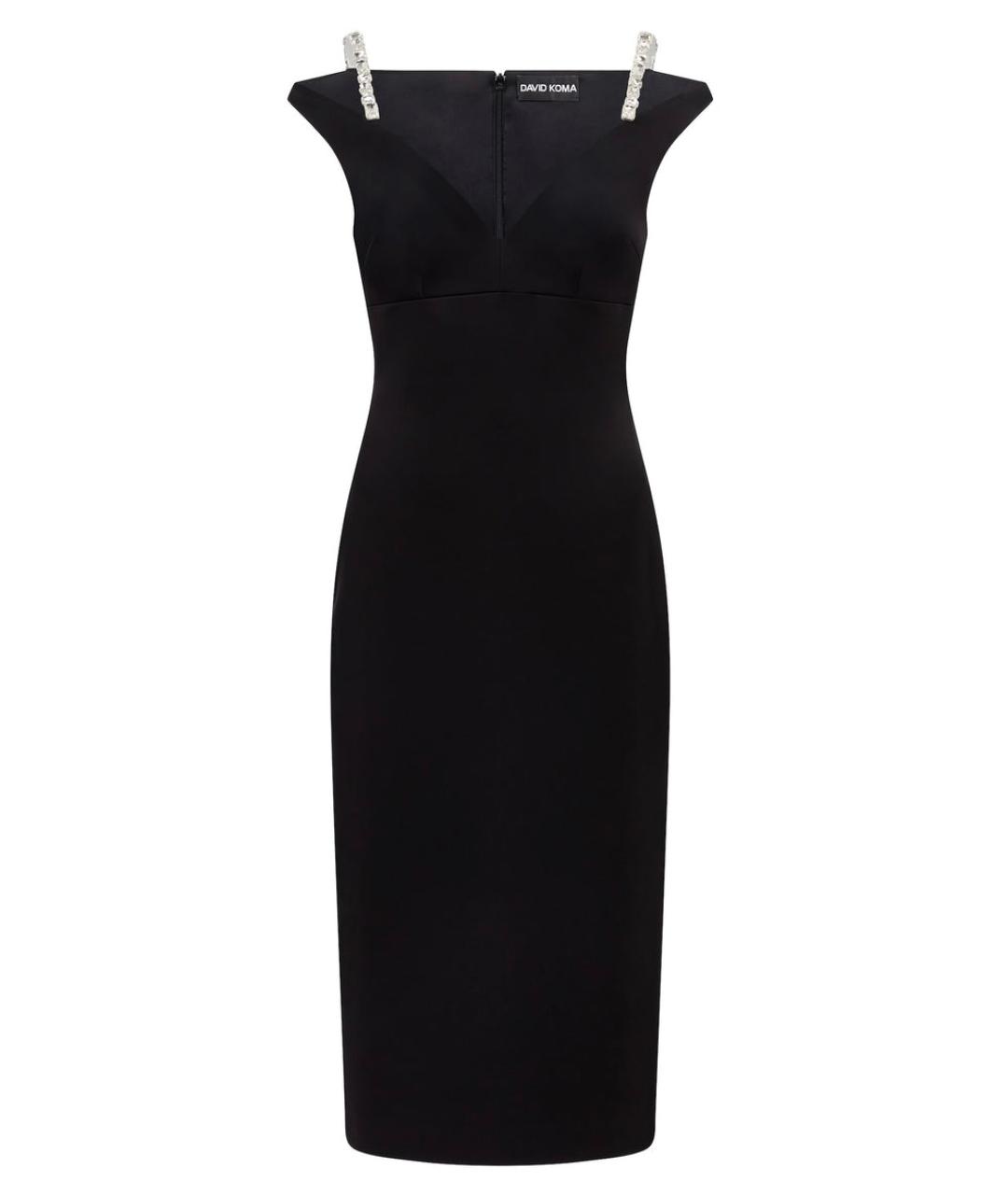 DAVID KOMA Черное коктейльное платье, фото 10