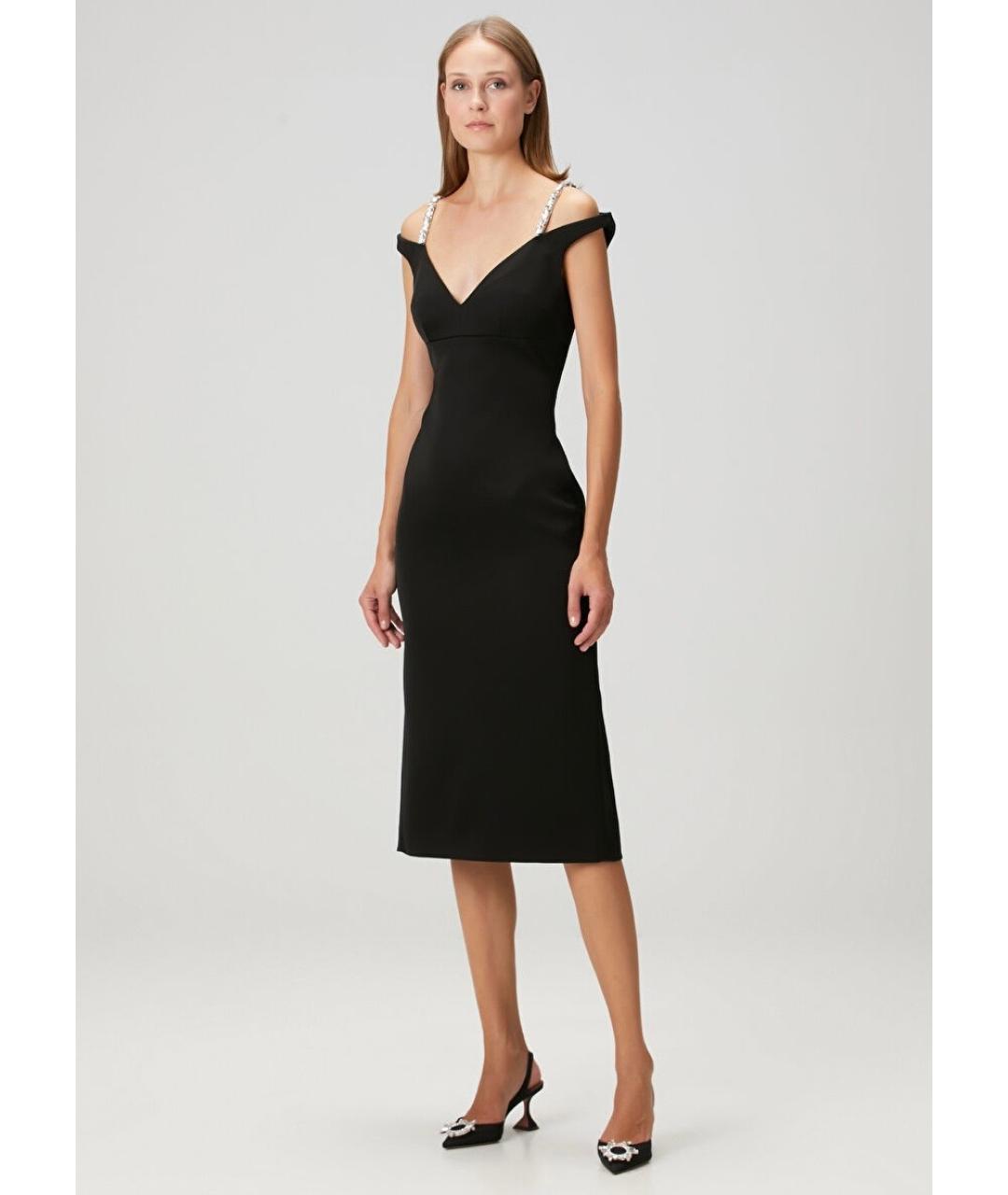 DAVID KOMA Черное коктейльное платье, фото 7