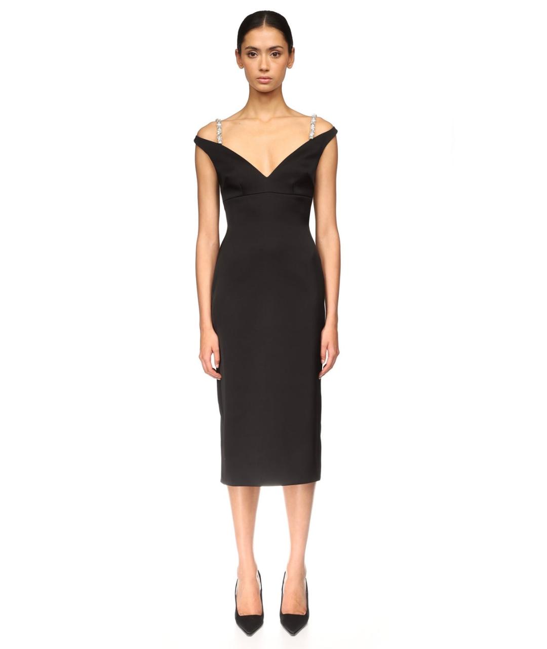 DAVID KOMA Черное коктейльное платье, фото 8