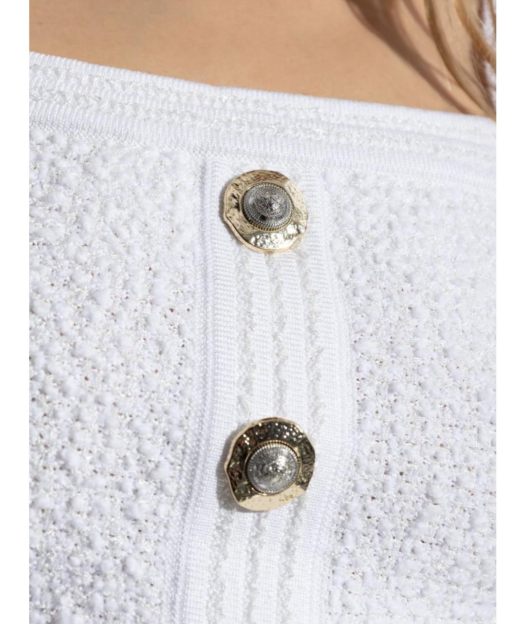 BALMAIN Белая полиамидовая майка, фото 5