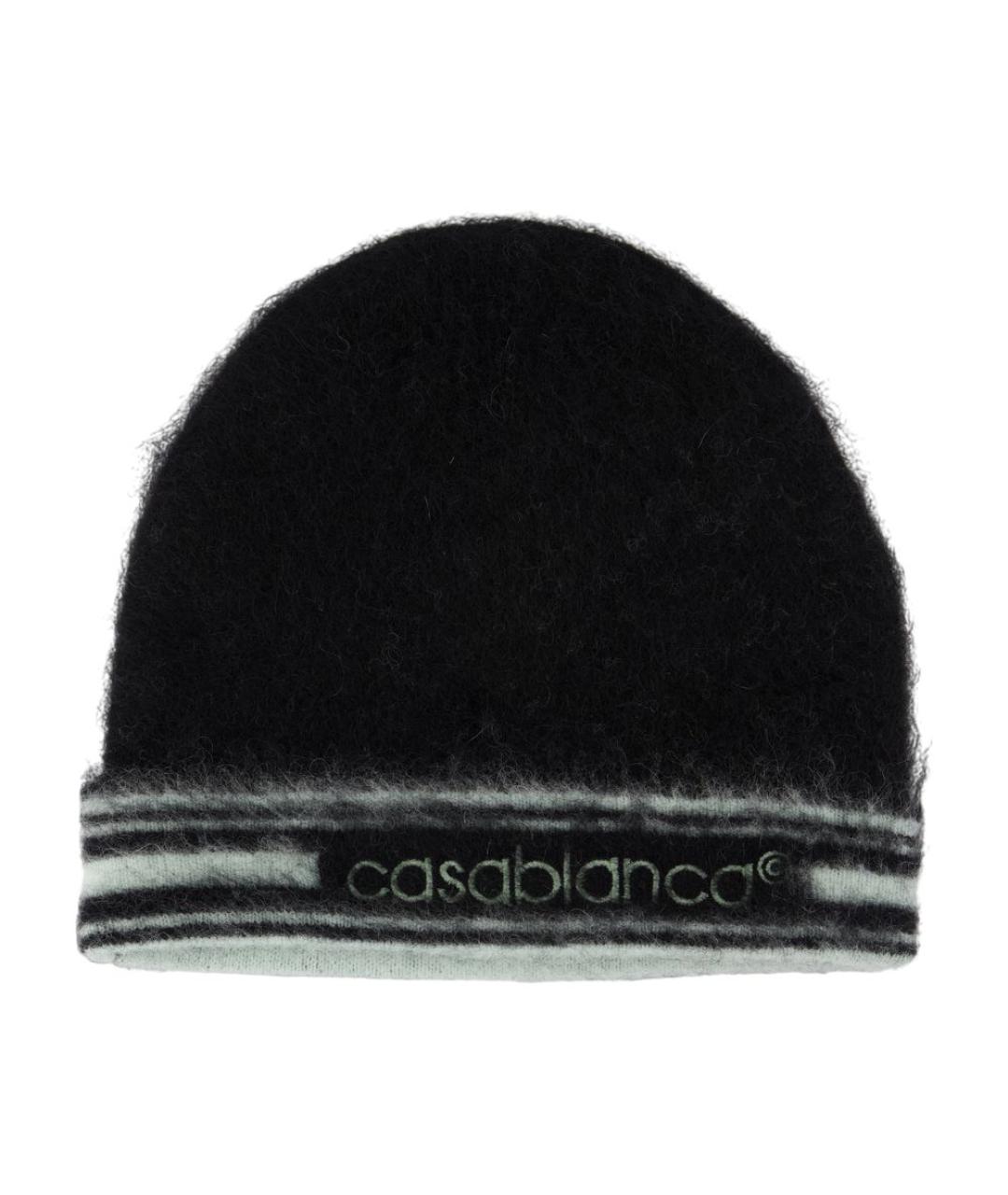 CASABLANCA Черная синтетическая шапка, фото 1