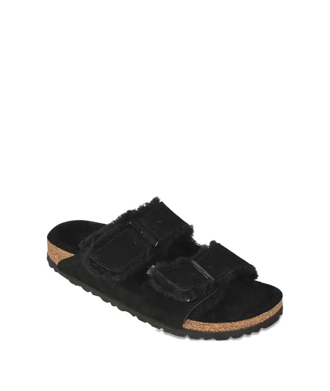 BIRKENSTOCK Черные замшевые сандалии, фото 2