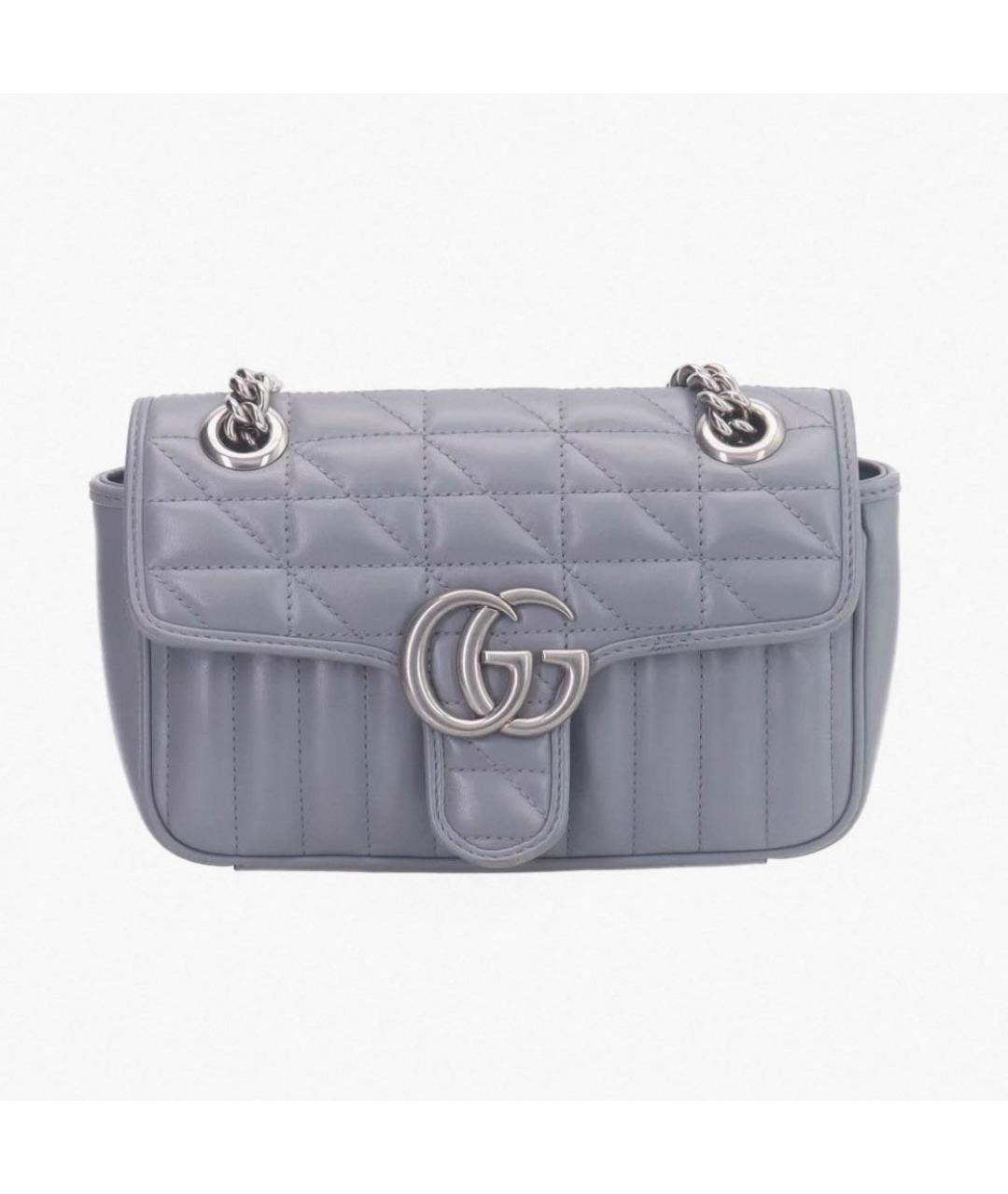 GUCCI Фиолетовая кожаная сумка через плечо, фото 5