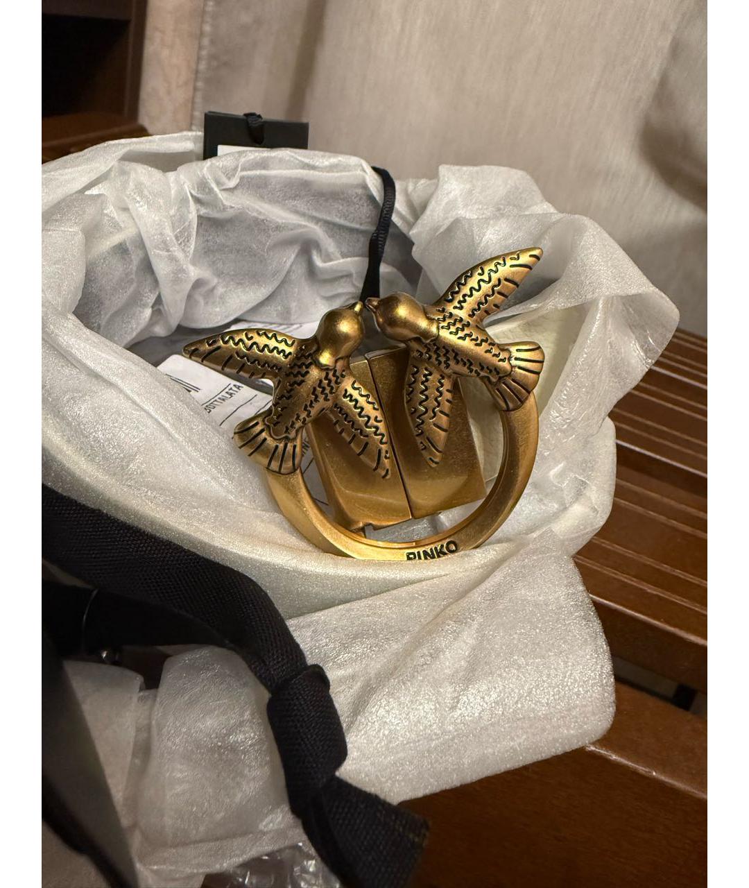 PINKO Черный кожаный ремень, фото 2