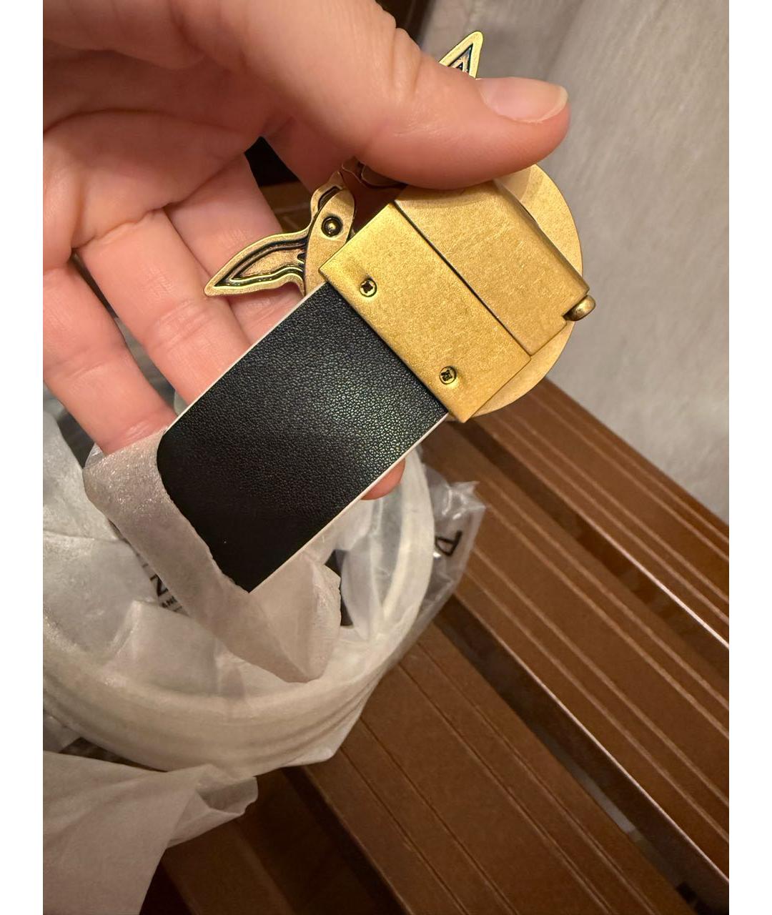 PINKO Черный кожаный ремень, фото 4