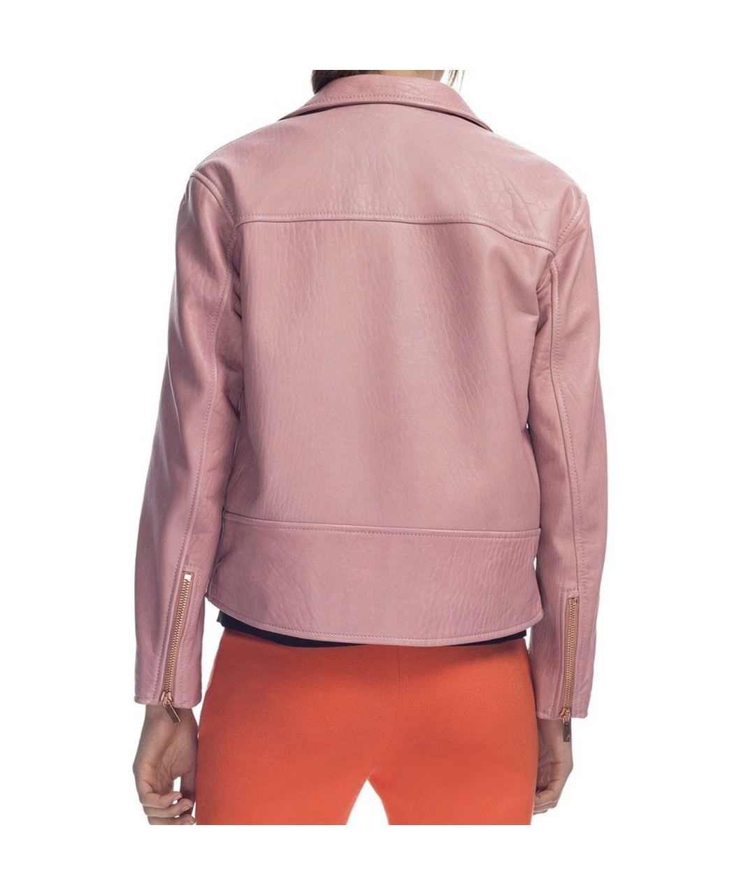 CEDRIC CHARLIER Розовая кожаная куртка, фото 4