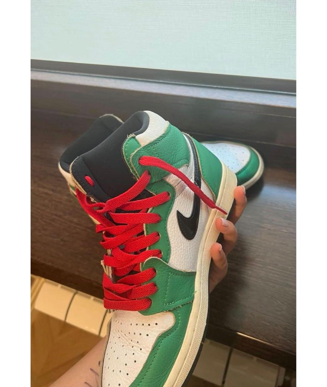 JORDAN Зеленые кроссовки, фото 3