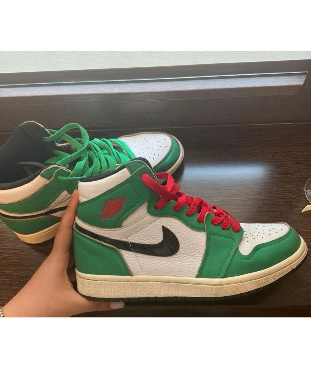 JORDAN Зеленые кроссовки, фото 2