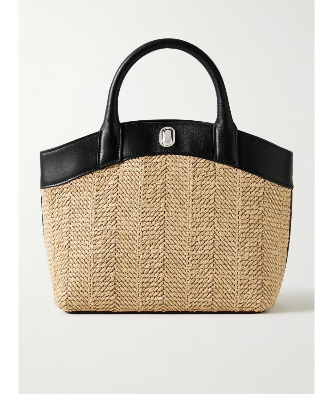 Savette Бежевая пелетеная сумка с короткими ручками, фото 5