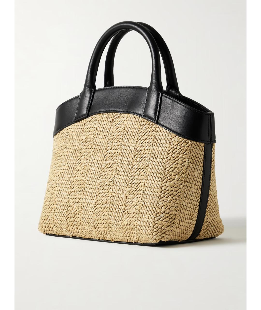 Savette Бежевая пелетеная сумка с короткими ручками, фото 3