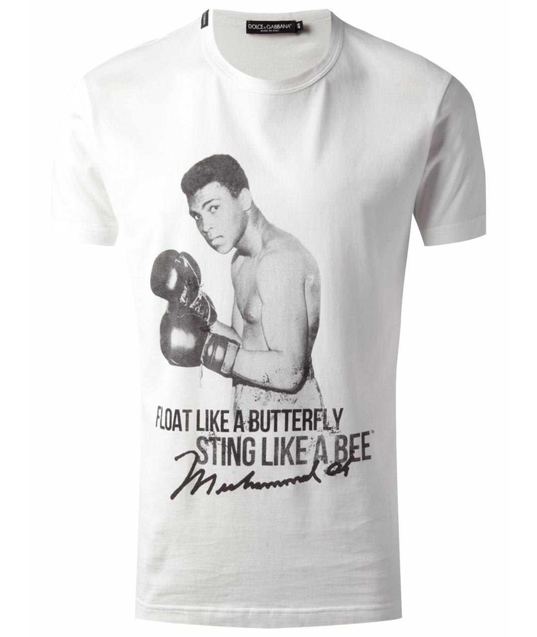 DOLCE&GABBANA Белая хлопковая футболка, фото 1