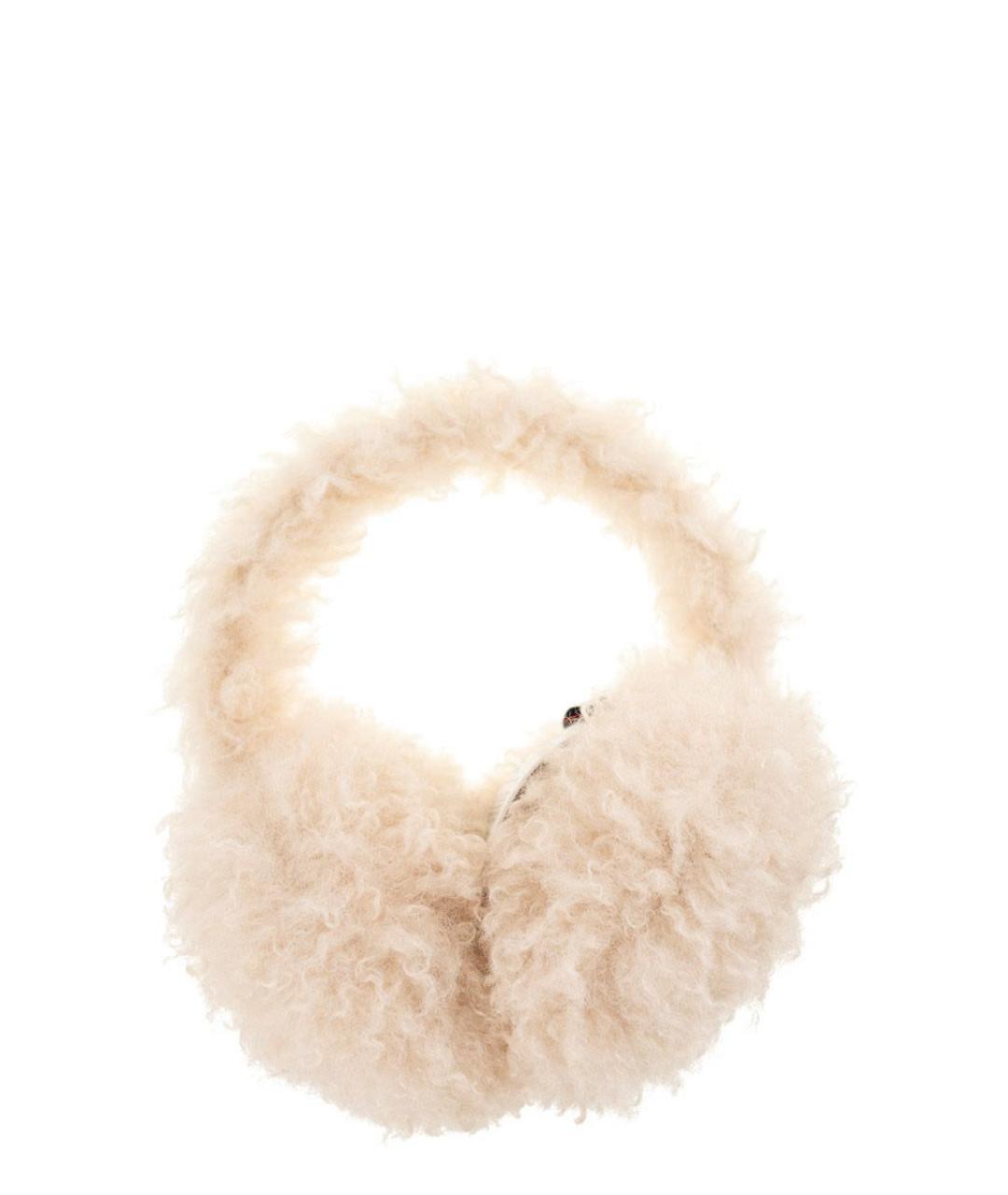 MONCLER Бежевые синтетические наушники, фото 1