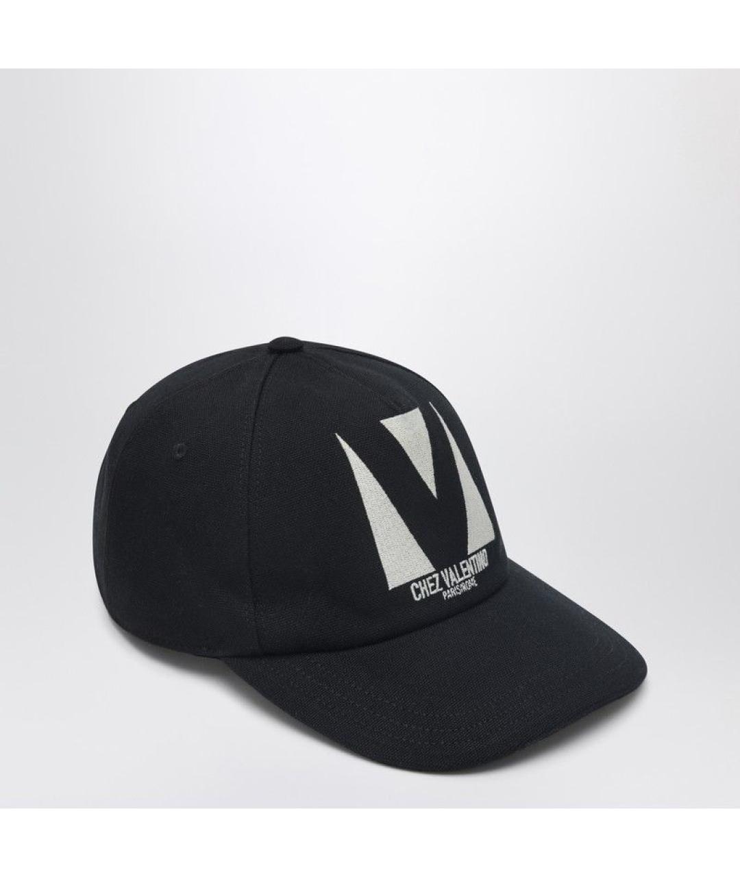 VALENTINO Черная хлопковая кепка/бейсболка, фото 3