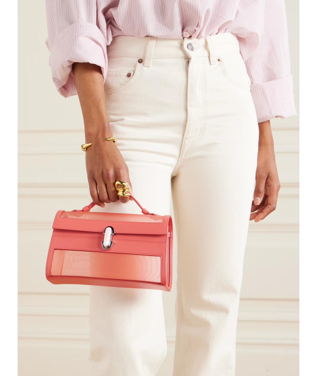 Savette Коралловая сумка с короткими ручками, фото 2