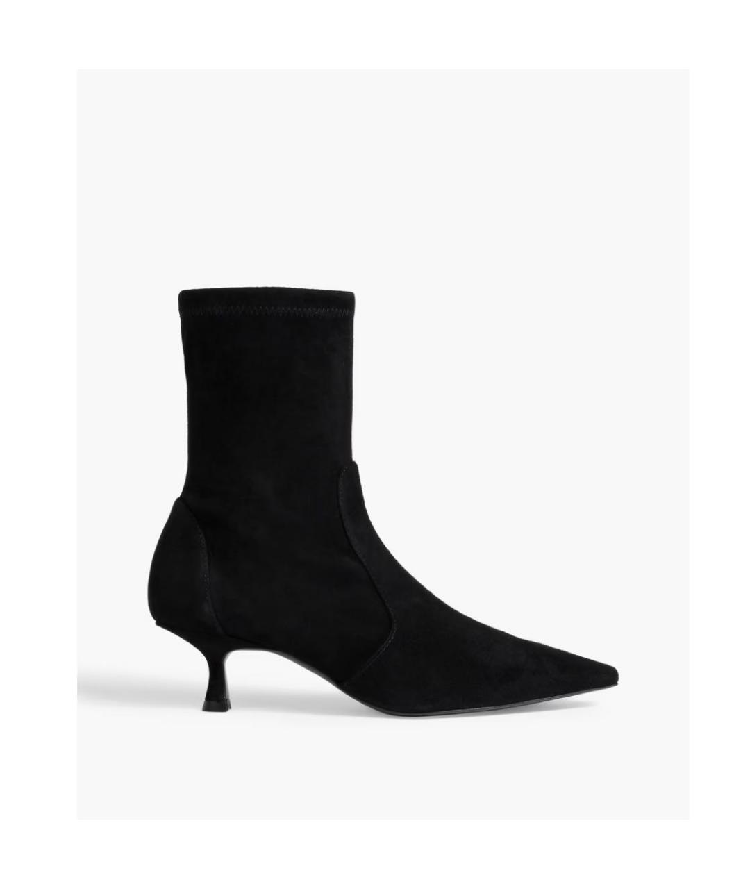 STUART WEITZMAN Черные замшевые ботильоны, фото 8
