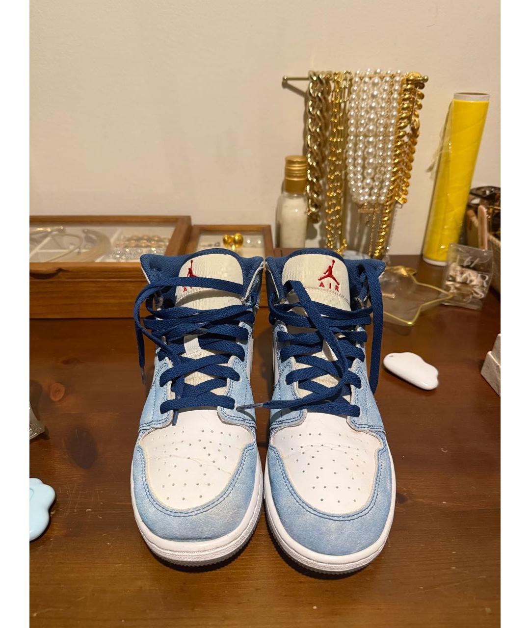 JORDAN Мульти замшевые кроссовки, фото 4