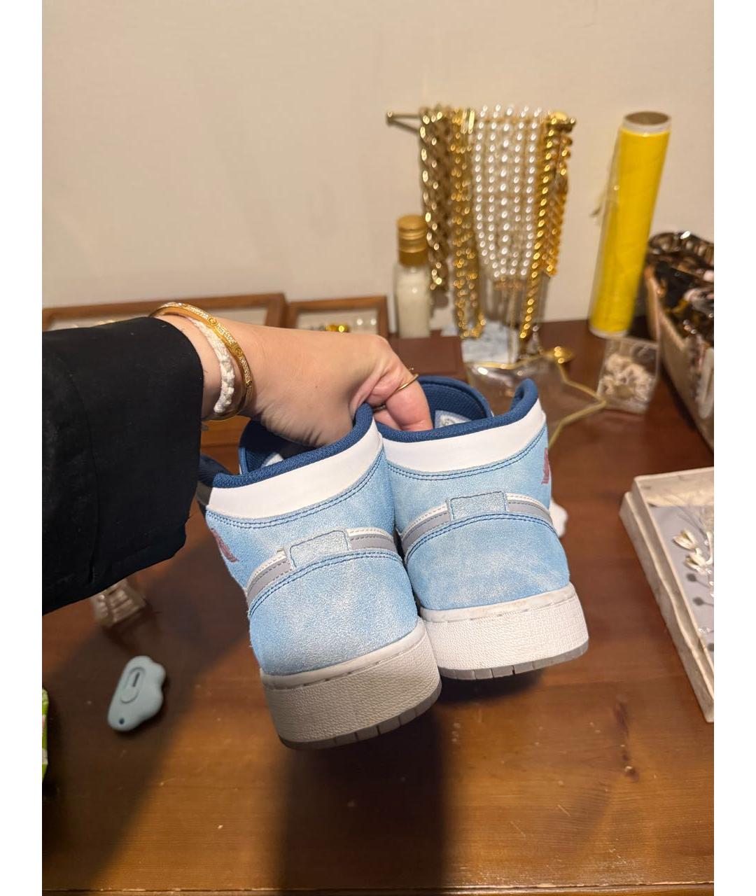 JORDAN Мульти замшевые кроссовки, фото 6