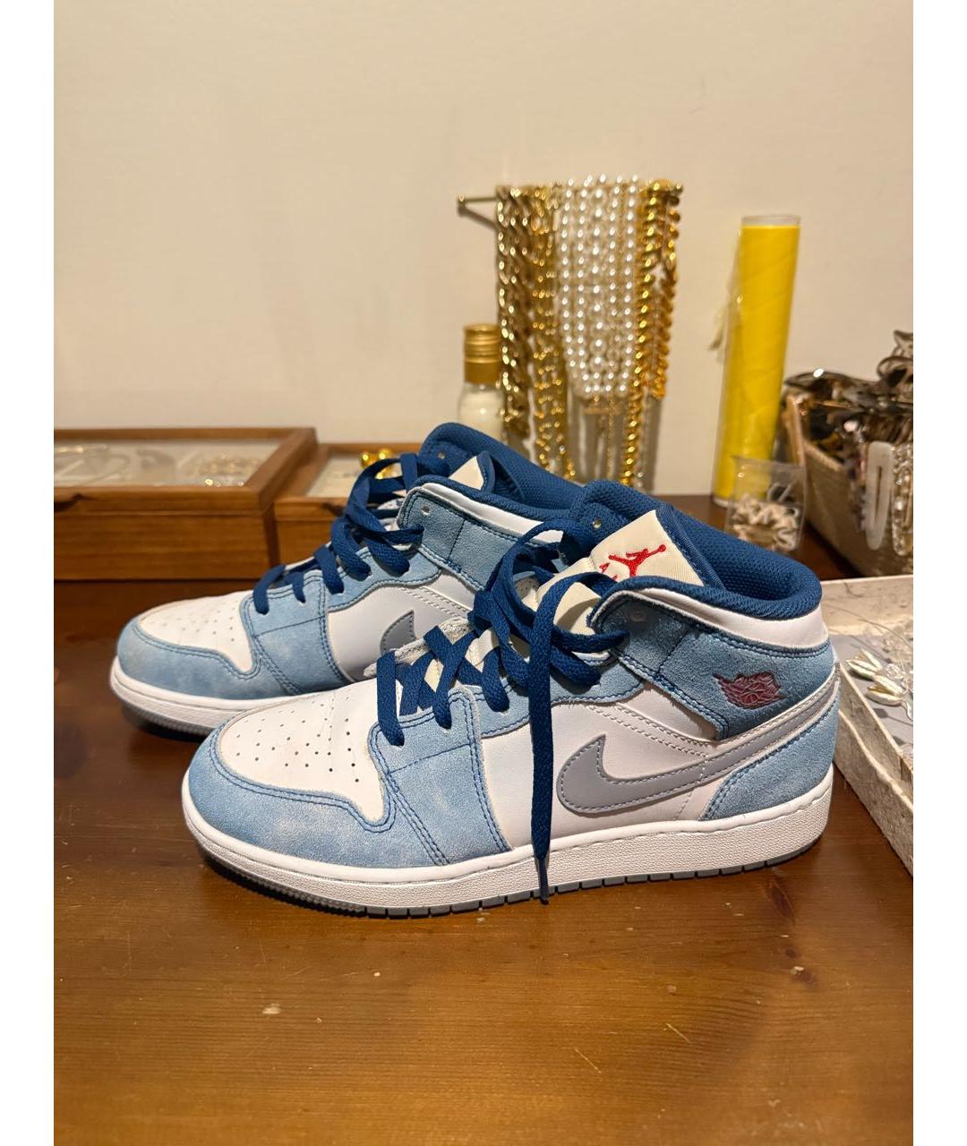 JORDAN Мульти замшевые кроссовки, фото 5