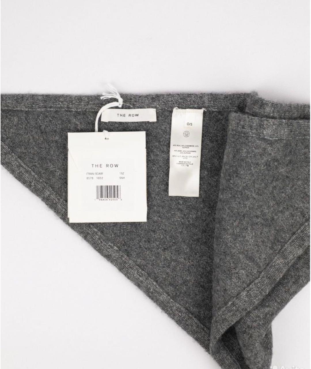 THE ROW Серый кашемировый платок, фото 6