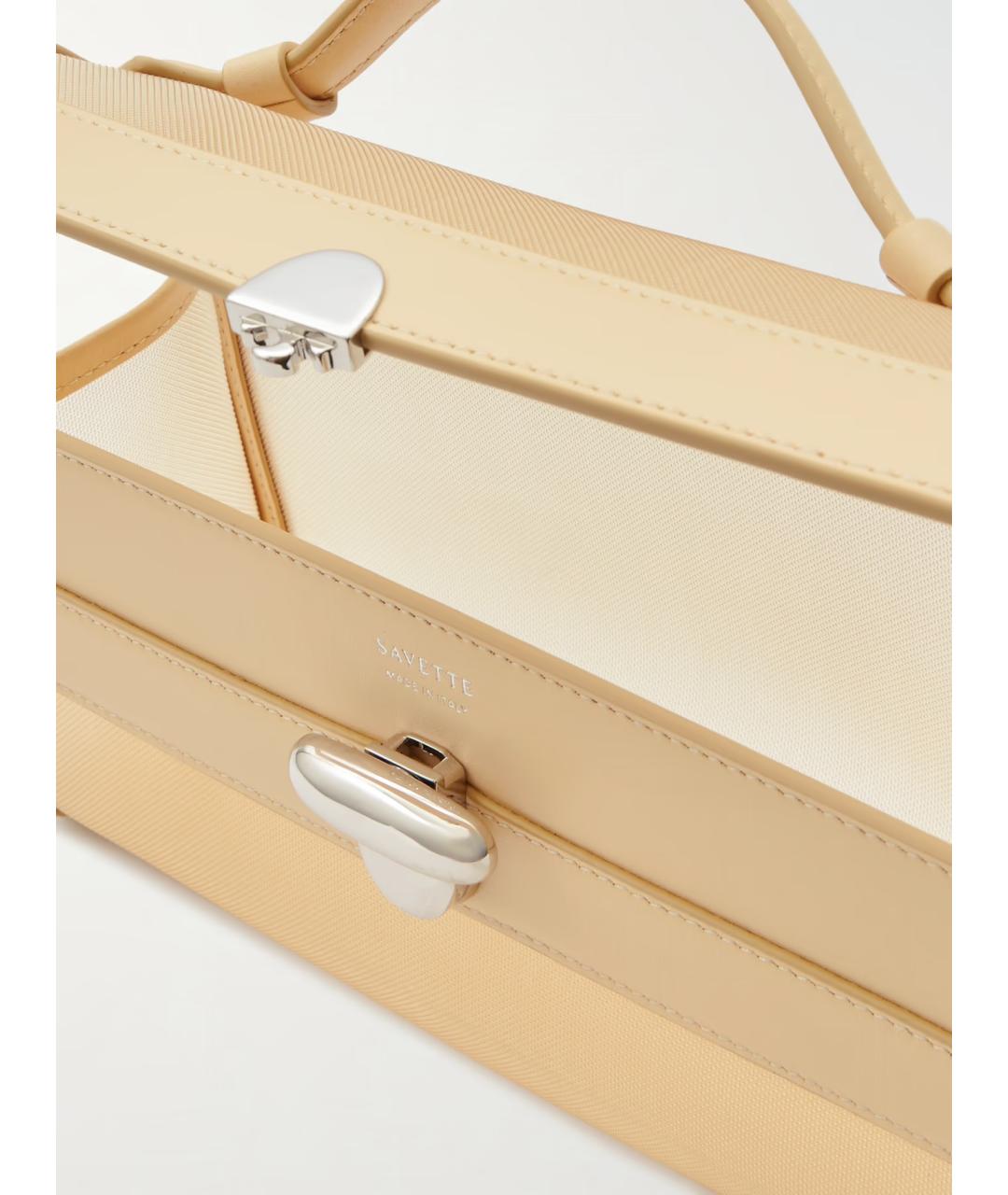 Savette Бежевая сумка с короткими ручками, фото 5