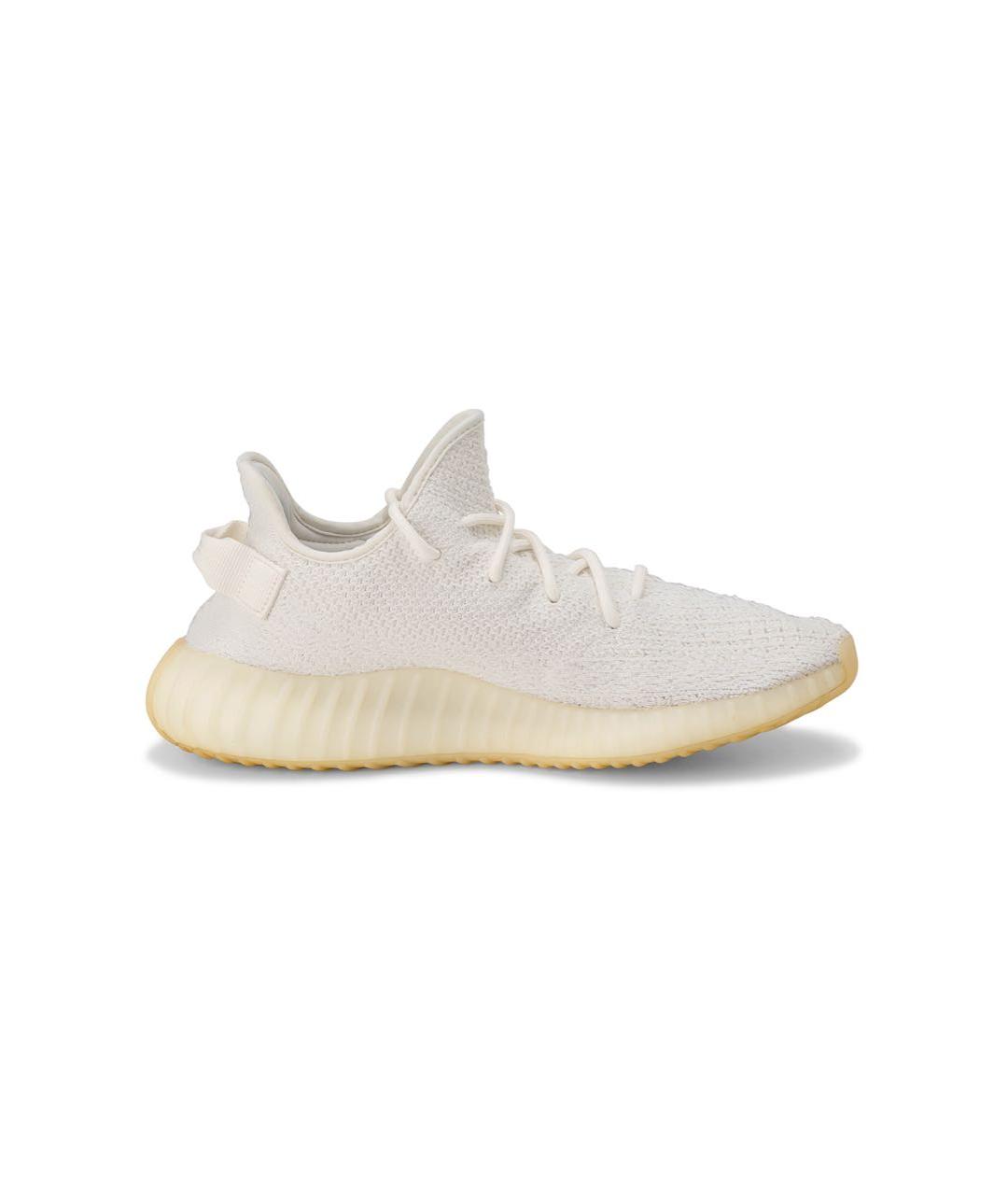 ADIDAS YEEZY Белые текстильные низкие кроссовки / кеды, фото 6