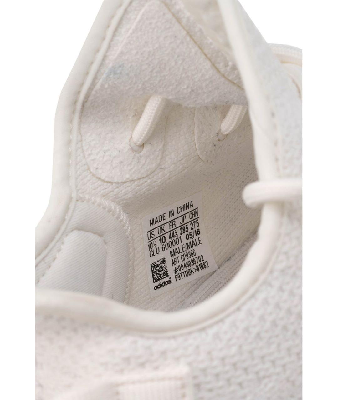 ADIDAS YEEZY Белые текстильные низкие кроссовки / кеды, фото 5