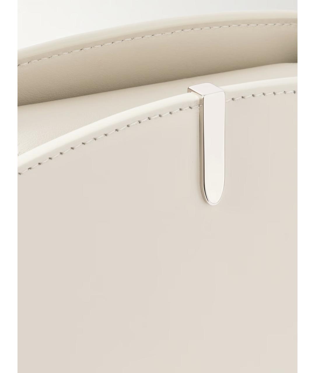 Savette Бежевая кожаная сумка с короткими ручками, фото 5