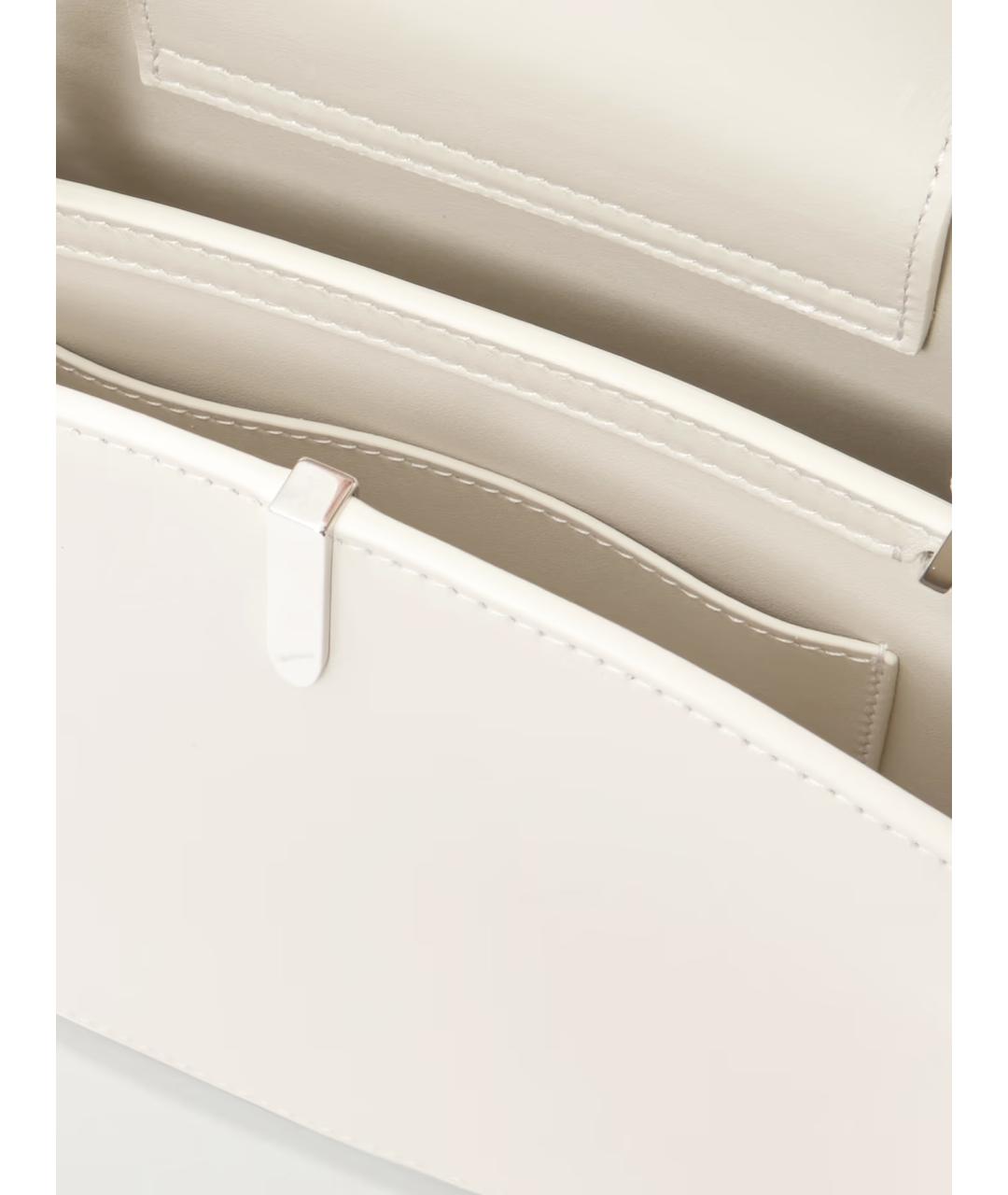 Savette Бежевая кожаная сумка с короткими ручками, фото 4