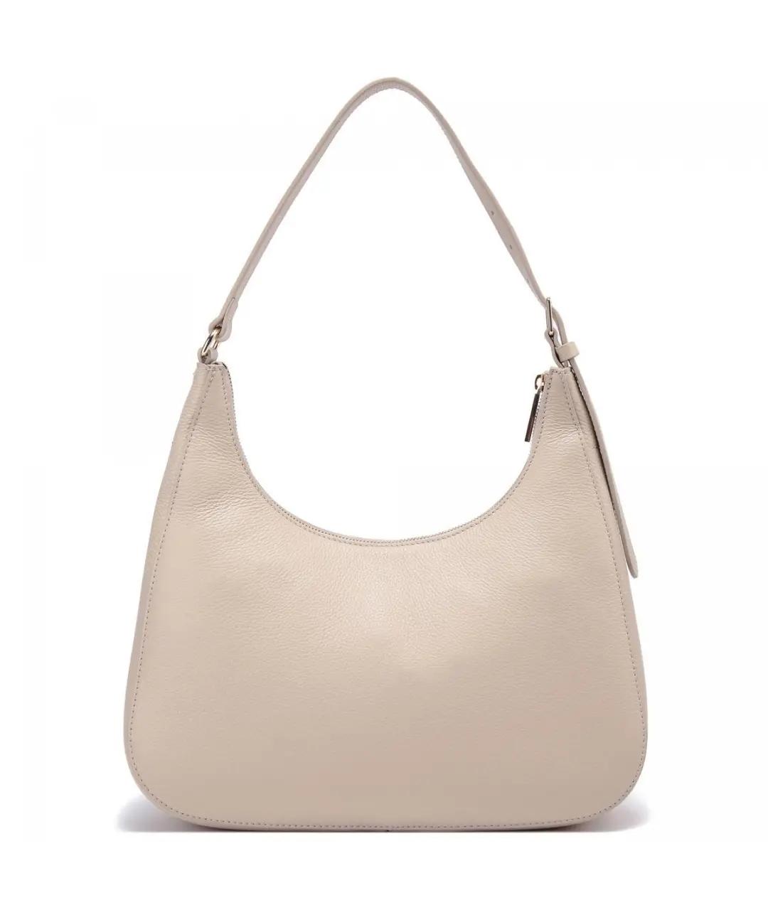 COCCINELLE Бежевая кожаная сумка через плечо, фото 3