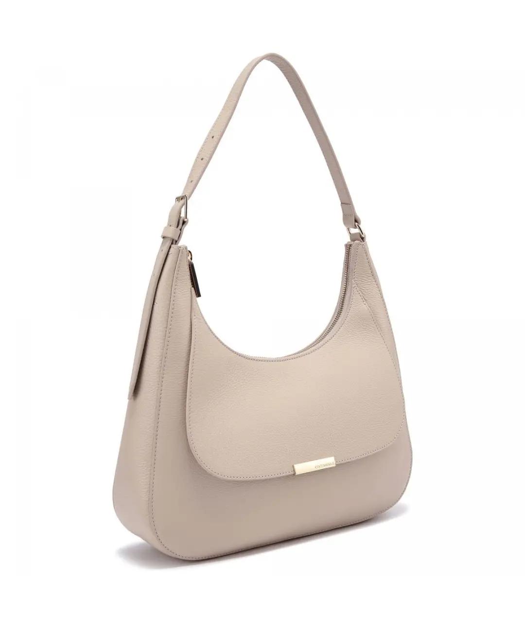 COCCINELLE Бежевая кожаная сумка через плечо, фото 2