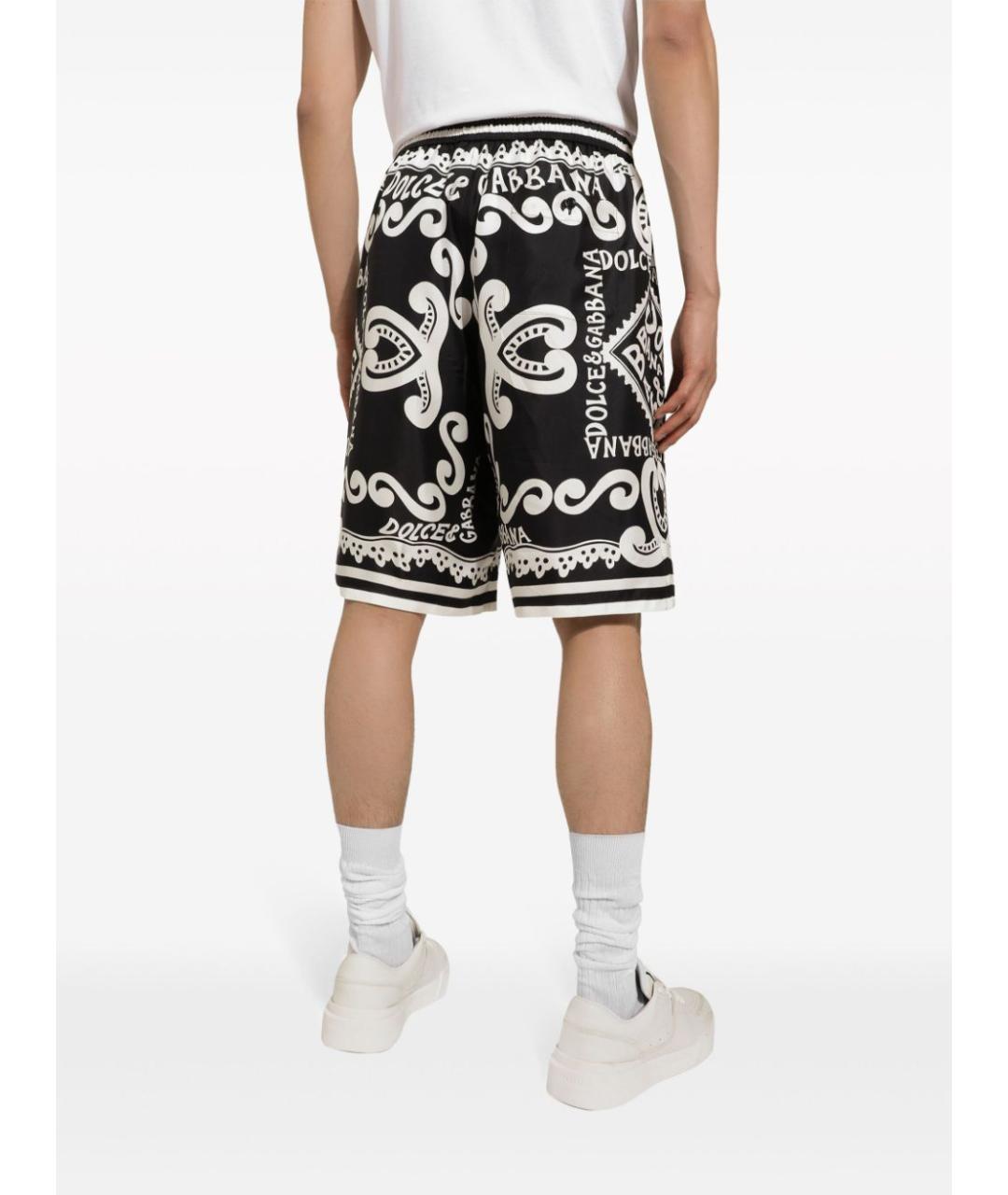 DOLCE&GABBANA Мульти шелковые шорты, фото 5