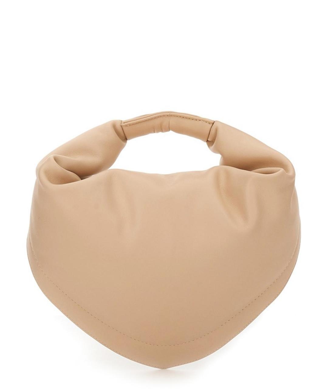 FEDERICO CINA Розовая кожаная сумка с короткими ручками, фото 4