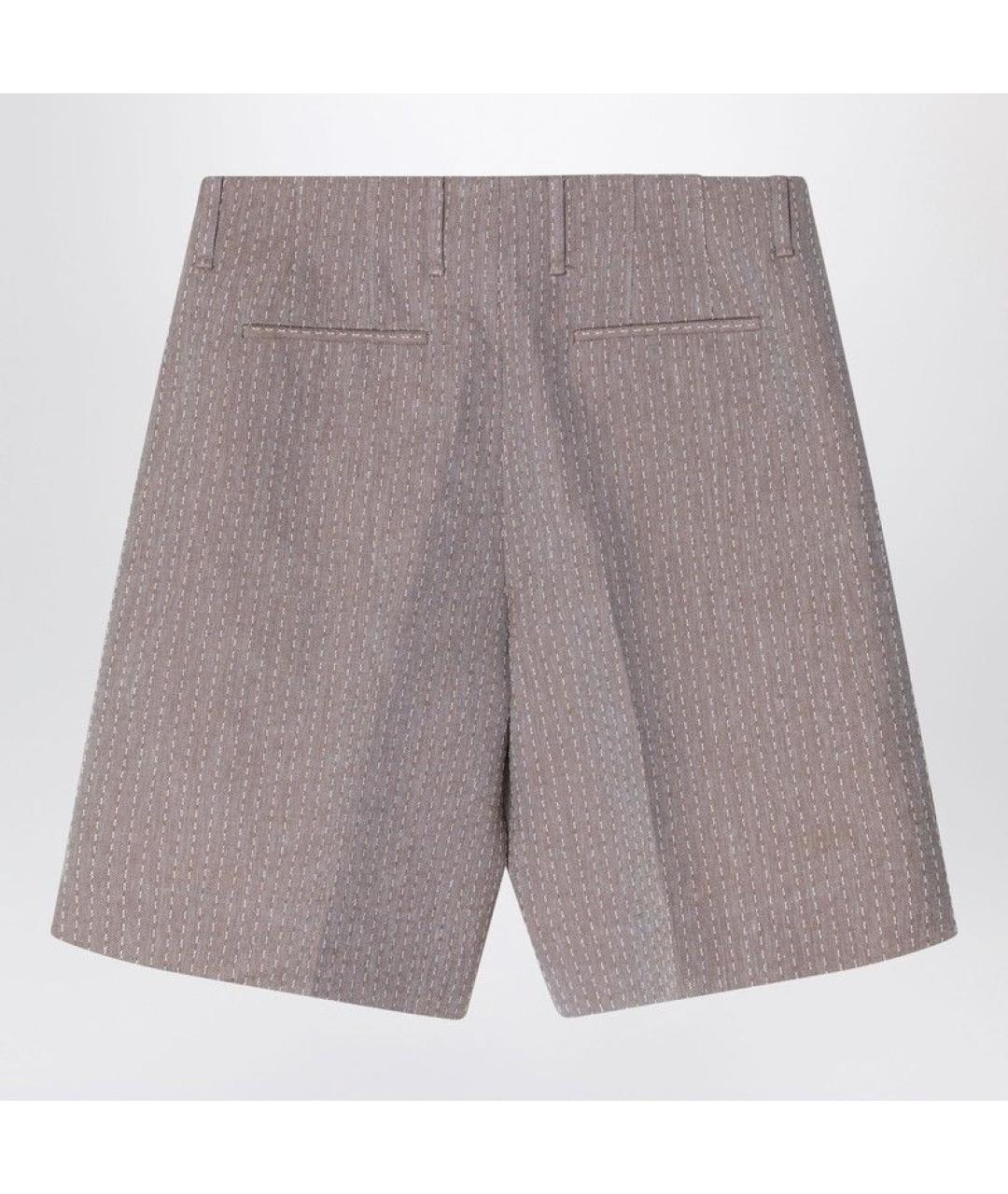FENDI Серые хлопковые шорты, фото 2
