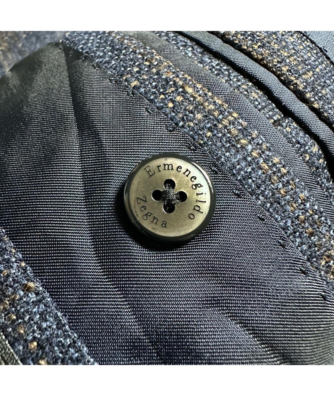 ERMENEGILDO ZEGNA XXX Темно-синий шерстяной пиджак, фото 8