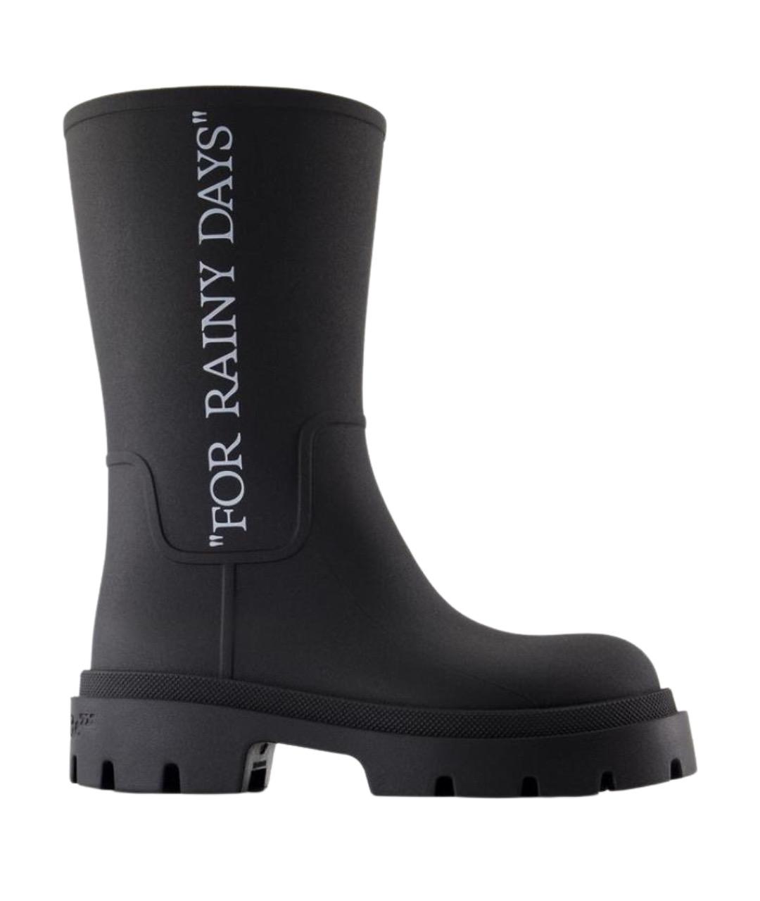 OFF-WHITE Черные ботинки, фото 1