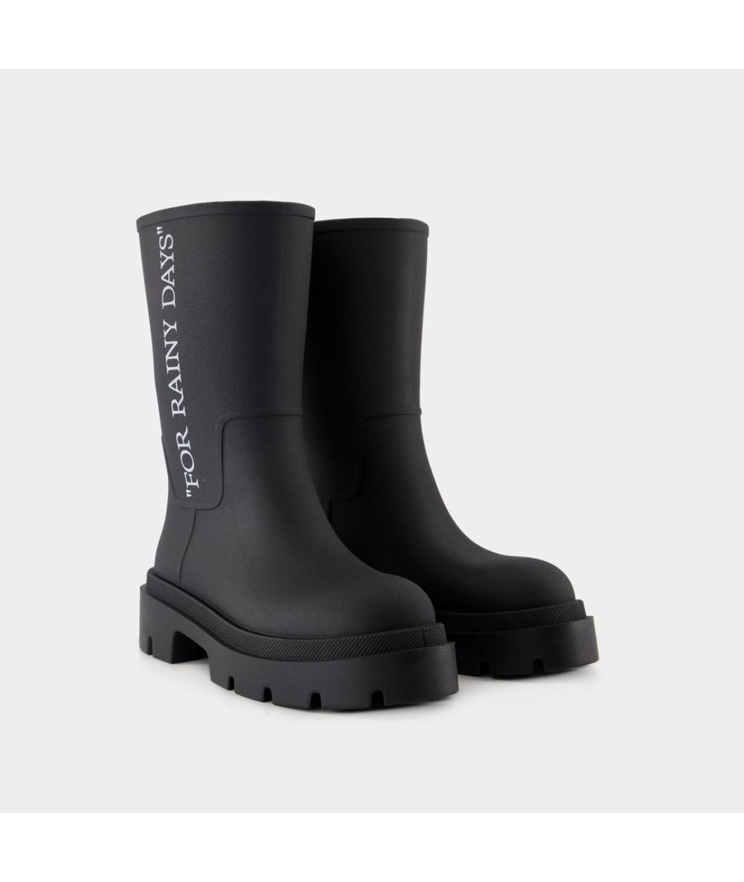 OFF-WHITE Черные ботинки, фото 2