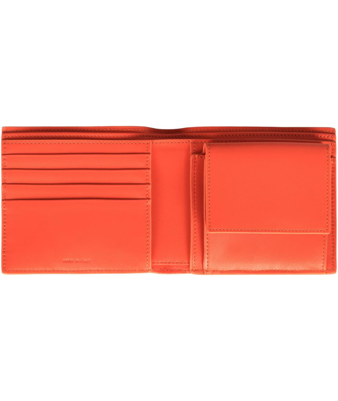 CELINE Оранжевый кожаный кошелек, фото 2