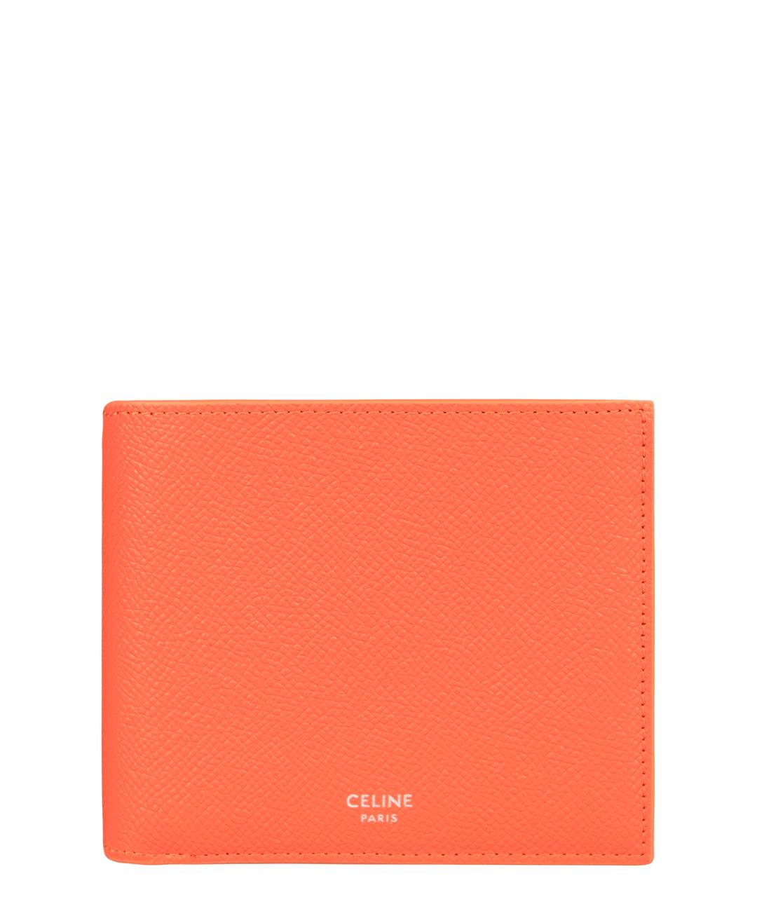 CELINE Оранжевый кожаный кошелек, фото 1