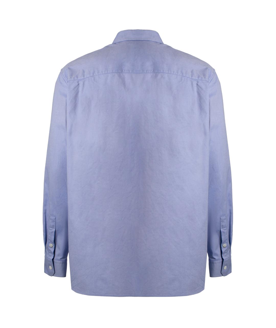 GUCCI Голубая хлопковая кэжуал рубашка, фото 2