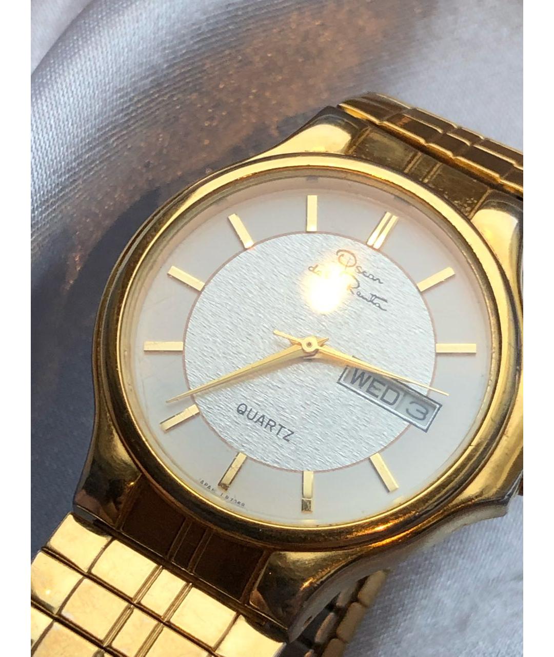 OSCAR DE LA RENTA Золотые металлические часы, фото 3