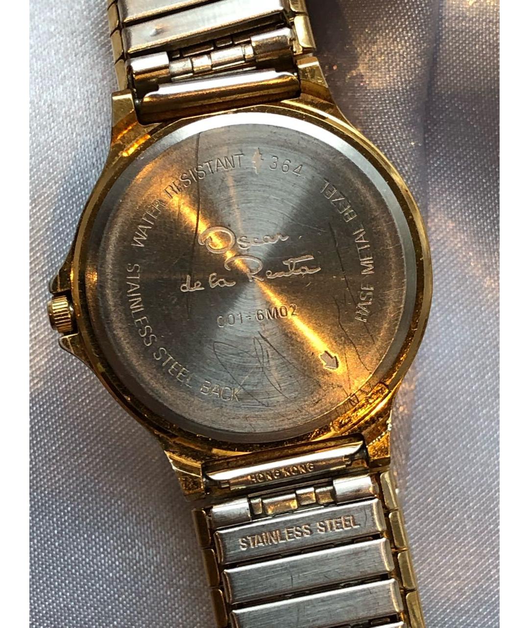 OSCAR DE LA RENTA Золотые металлические часы, фото 7