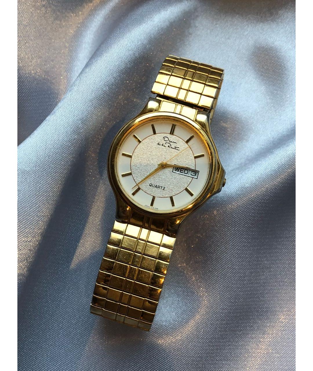 OSCAR DE LA RENTA Золотые металлические часы, фото 2