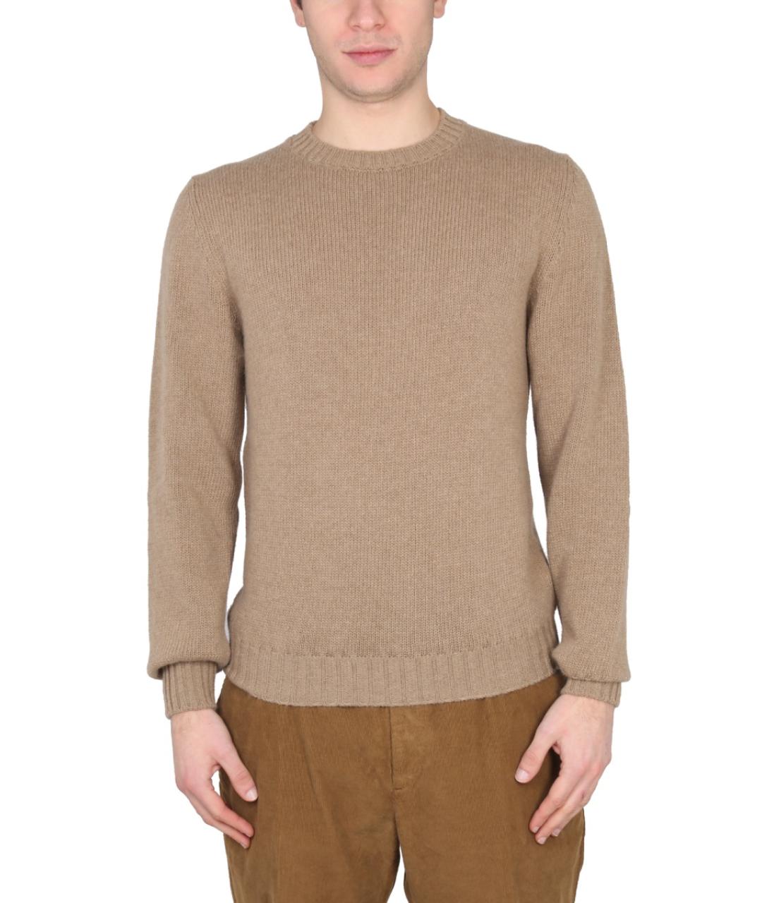 PT TORINO Коричневый шерстяной джемпер / свитер, фото 5