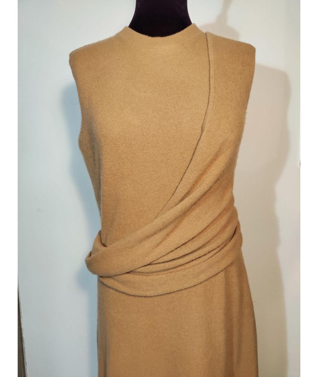 JOSEPH Горчичное шерстяное повседневное платье, фото 7