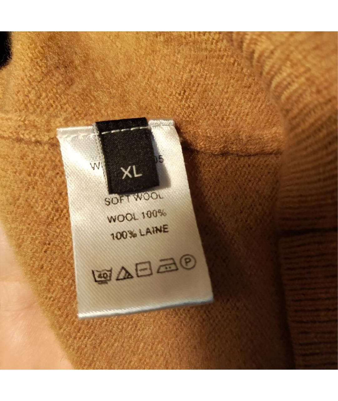 JOSEPH Горчичное шерстяное повседневное платье, фото 4