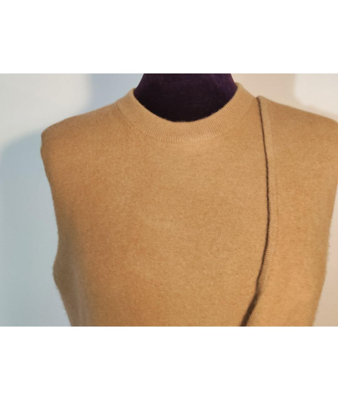 JOSEPH Горчичное шерстяное повседневное платье, фото 3