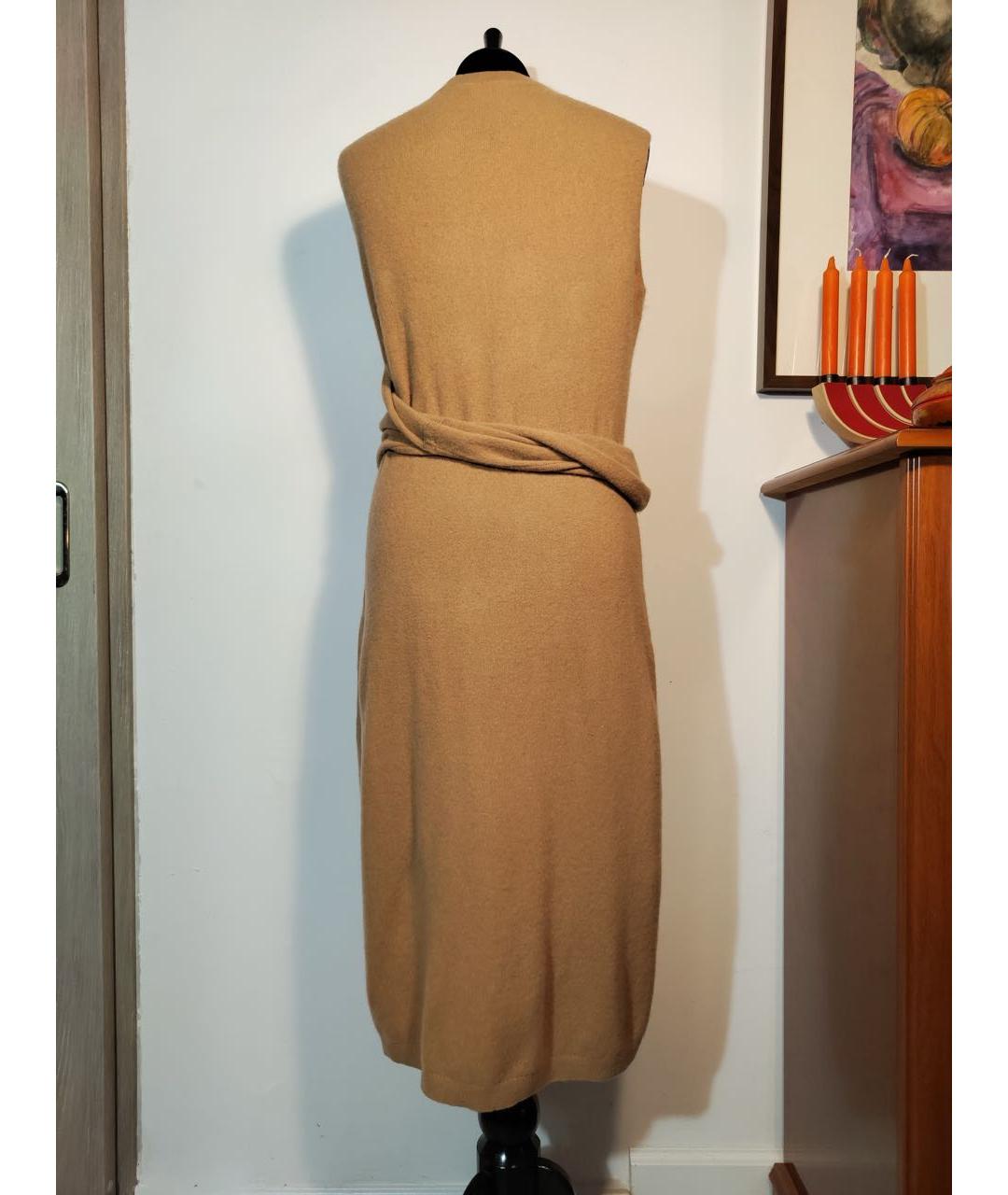 JOSEPH Горчичное шерстяное повседневное платье, фото 2